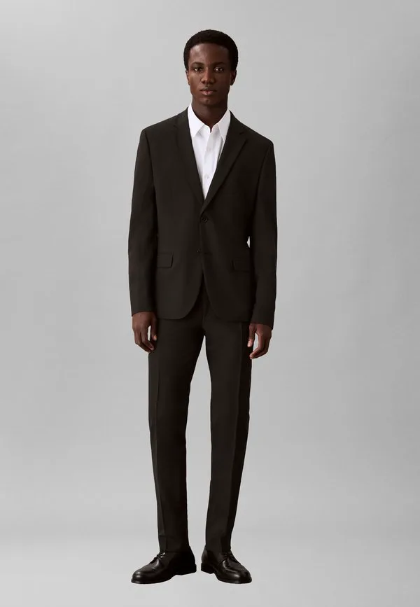 Итальянские узкие брюки от брючного костюма Calvin Klein, Black — фото 2