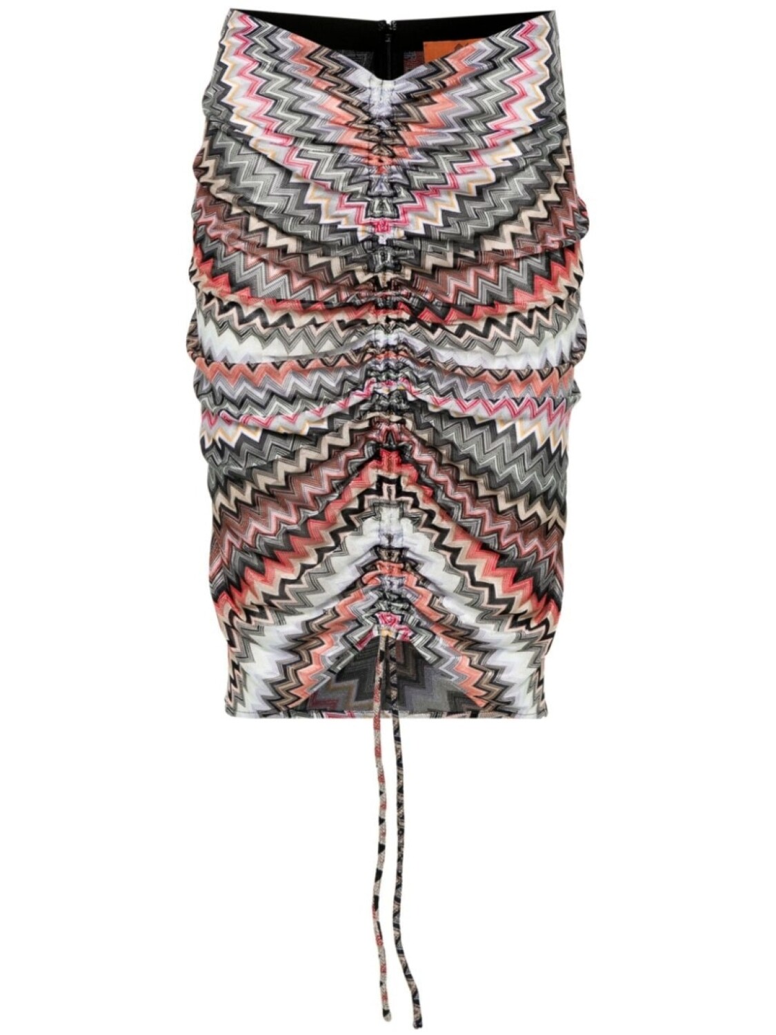 

Missoni юбка миди с узором зигзаг, серый