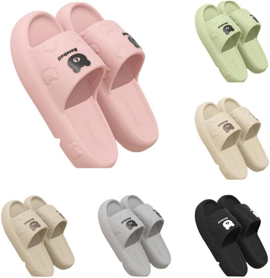 

Милые шлепанцы с медвежонком для женщин Albiva, розовый