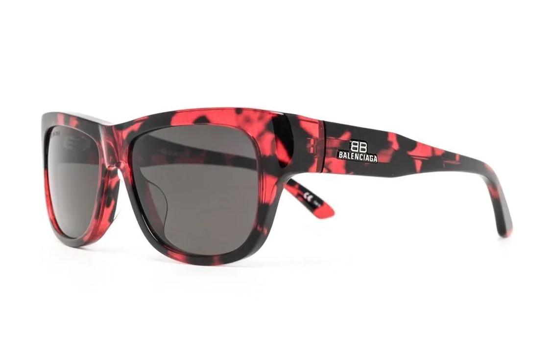 

Balenciaga Квадратные солнцезащитные очки, Red