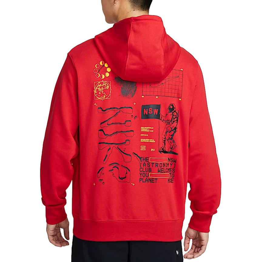 Nike Толстовка Club FW24 мужская university red/black — фото 4