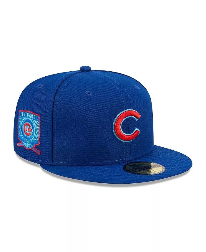 

Мужская облегающая кепка Royal Chicago Cubs 2023 MLB Father's Day On Field 59FIFTY New Era, синий