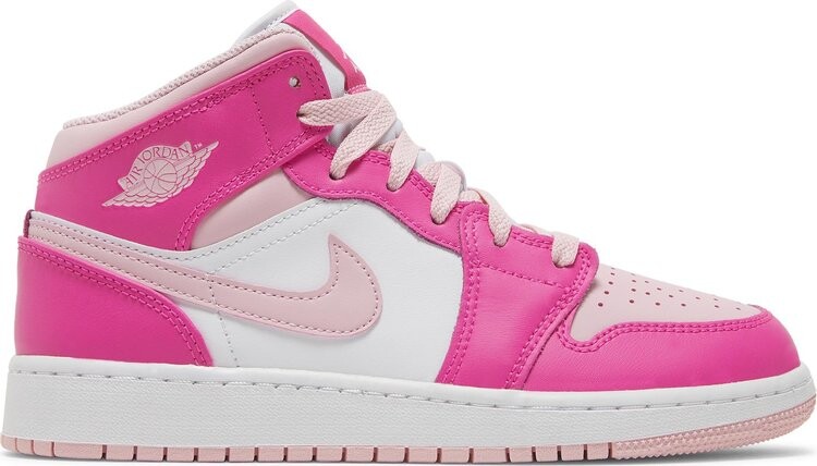 

Кроссовки Air Jordan 1 Mid GS 'Fierce Pink', розовый