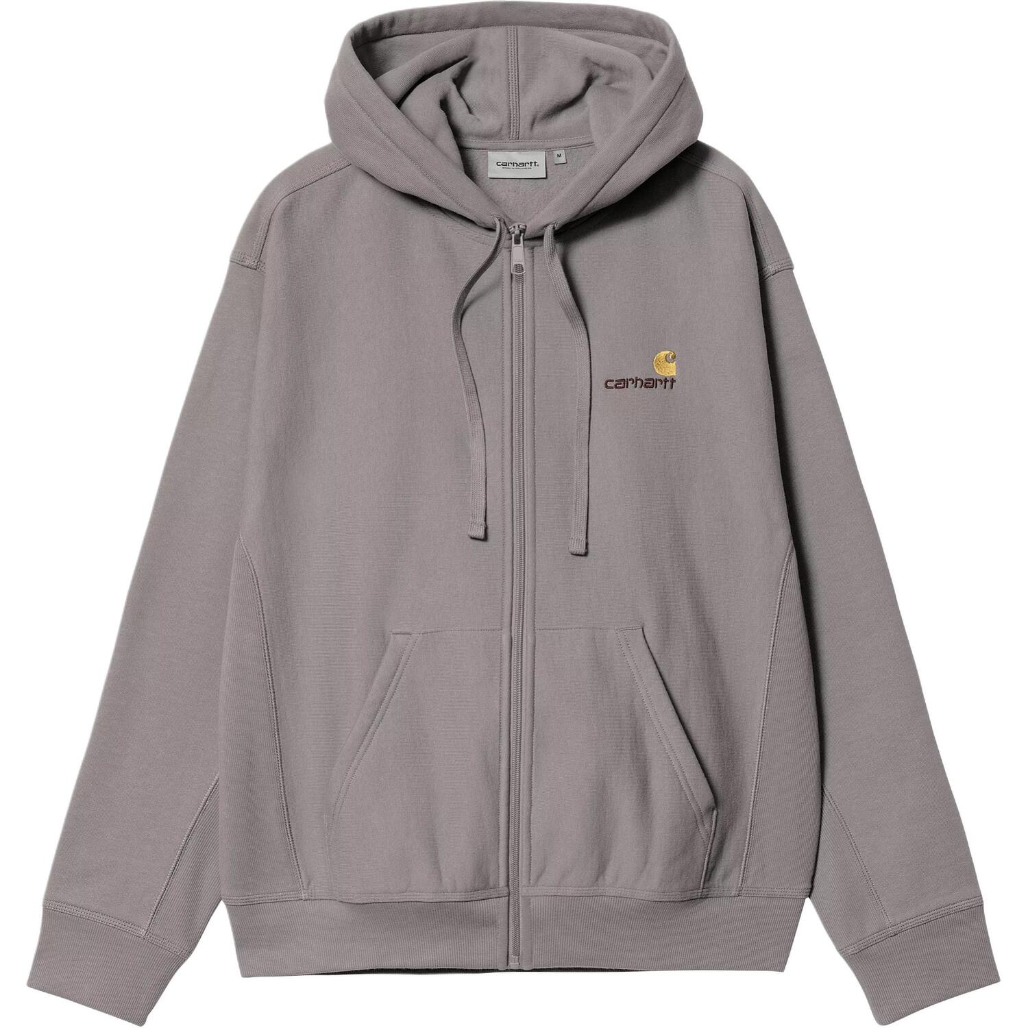 

Carhartt Wip Куртка с капюшоном и надписью "American Script" из коллекции FW24, унисекс, серая