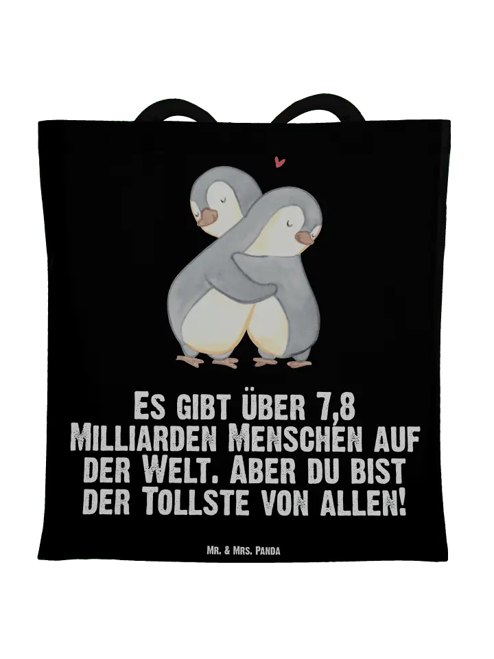 

Сумка для переноски Mr & Mrs Panda Pinguine Kuscheln, черный