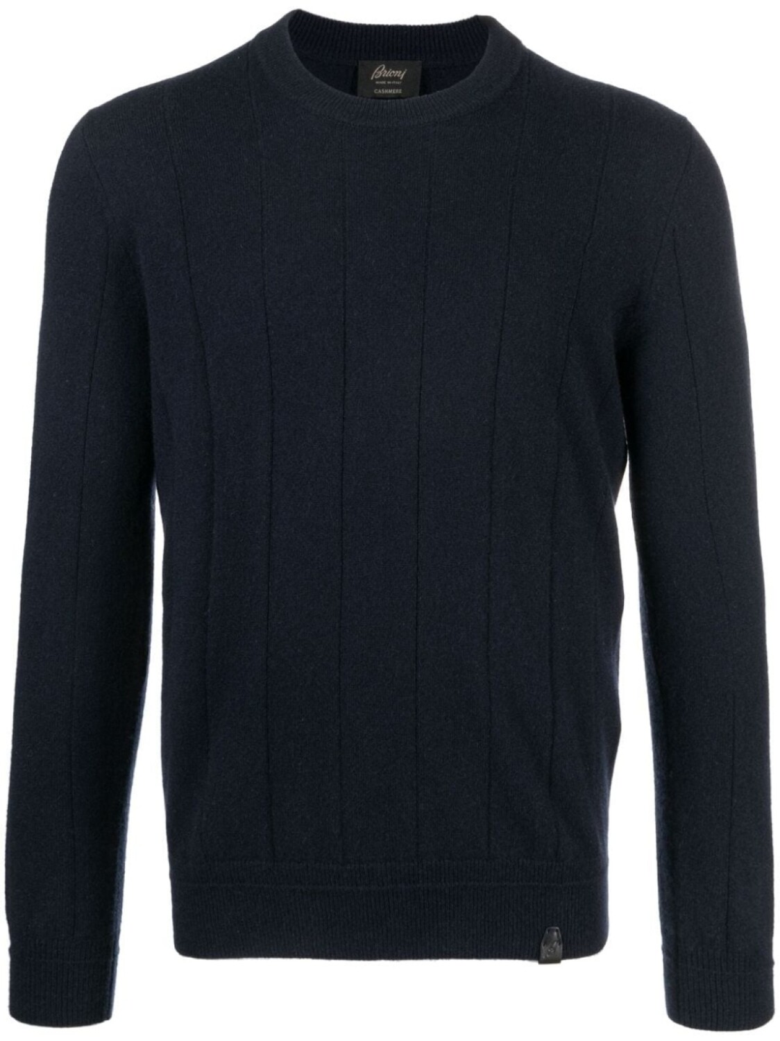 

Brioni кашемировый джемпер с узором, синий