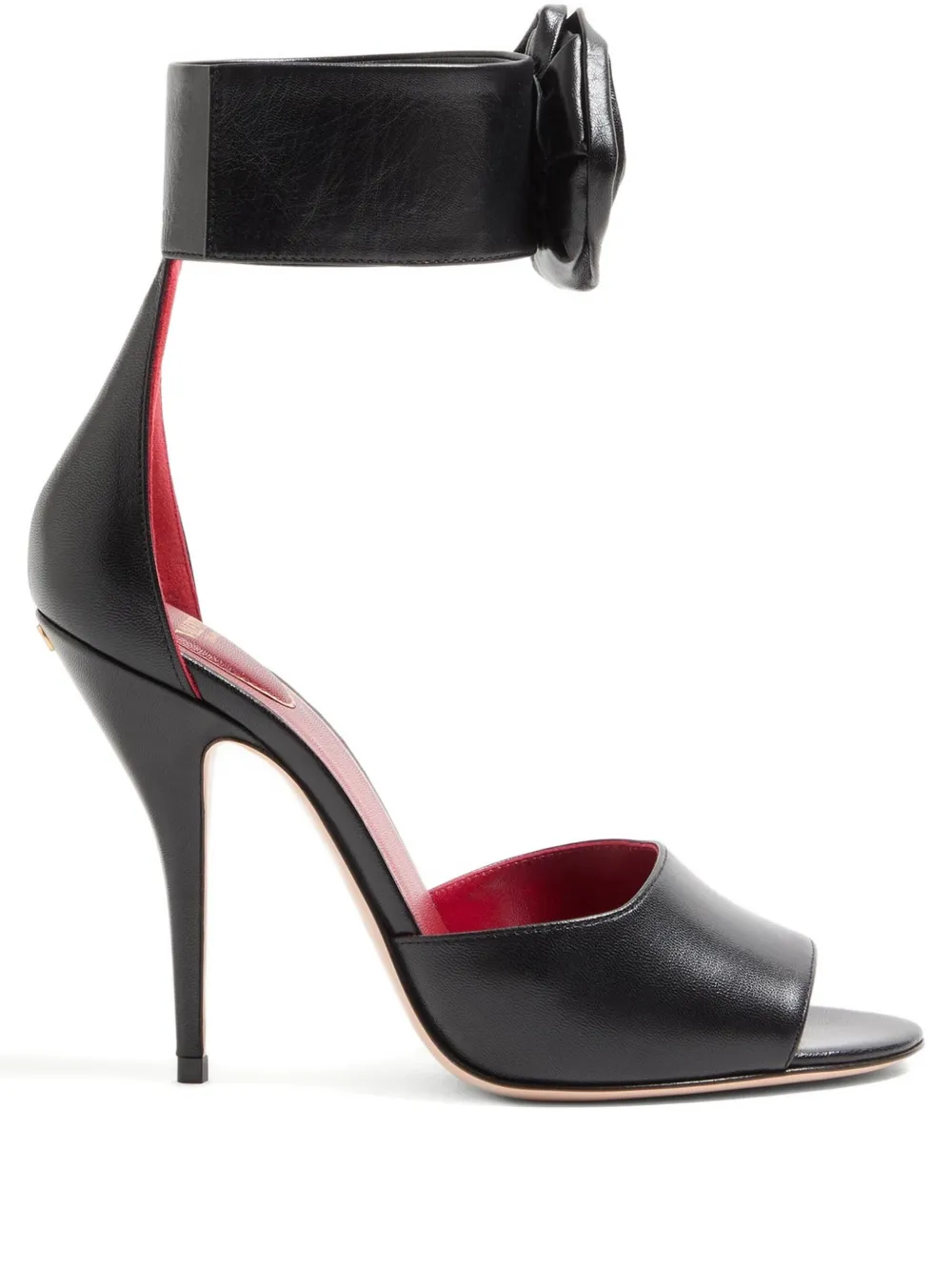Декорированные босоножки Drip Rose 105 VALENTINO GARAVANI, черный