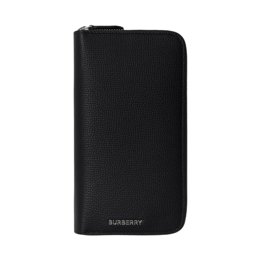

Burberry Кожаный кошелек из зернистой кожи для мужчин черный
