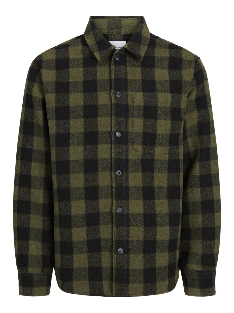 

Рубашка на пуговицах классического кроя JACK & JONES, оливковый