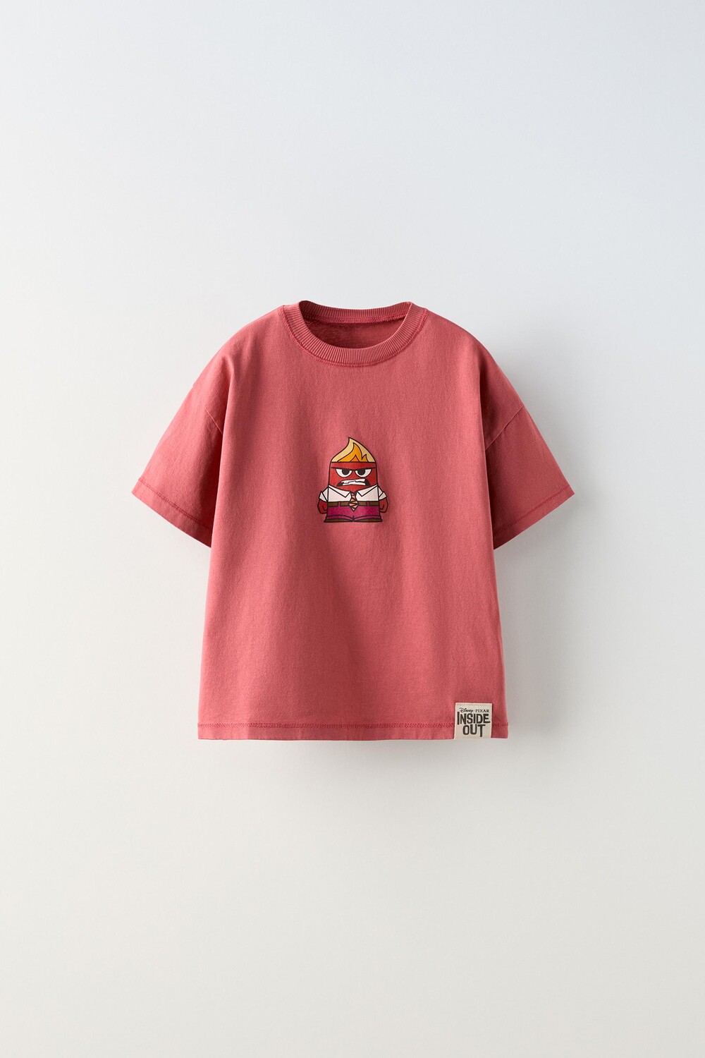 

Футболка с персонажем inside out disney ZARA, интенсивный красный