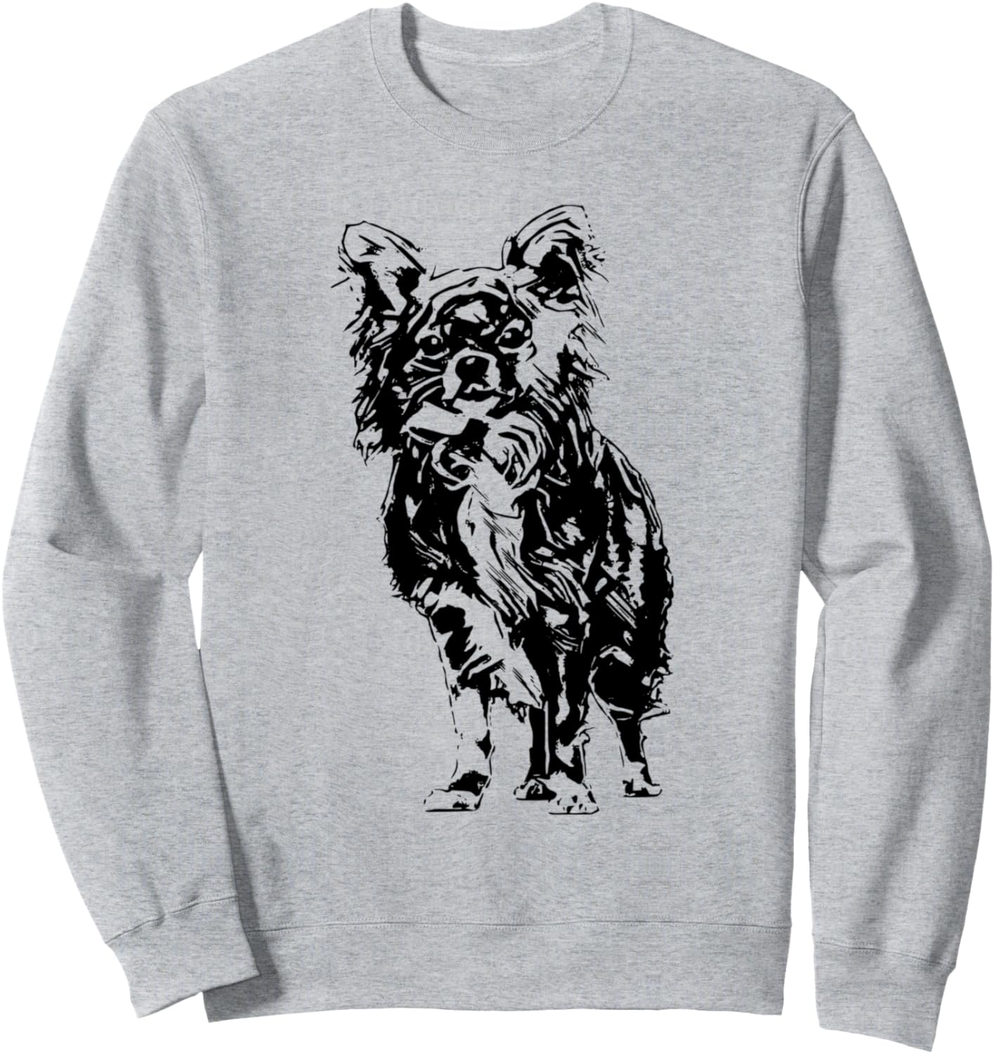 

Яркая толстовка с изображением чихуахуа и его владельца Chihuahua Gift - Dog Pets Men Women Boy Girl, серый