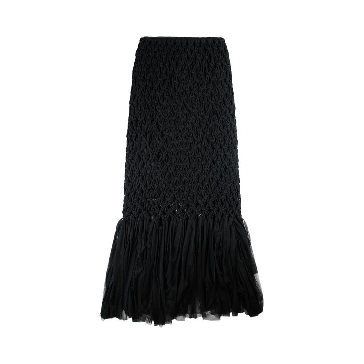 

Юбка Song for the Mute Macrame Skirt 'Black', черный