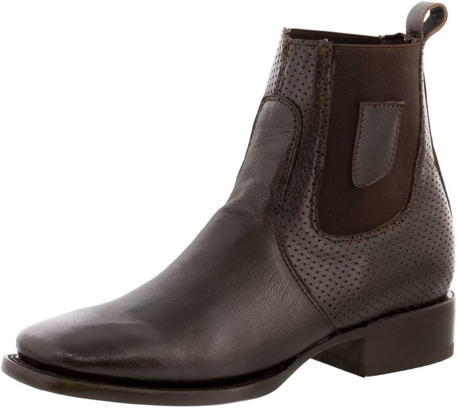 

Мужские коричневые кожаные ботинки Chelsea на щиколотку Texas Legacy, вестерн с квадратным носком