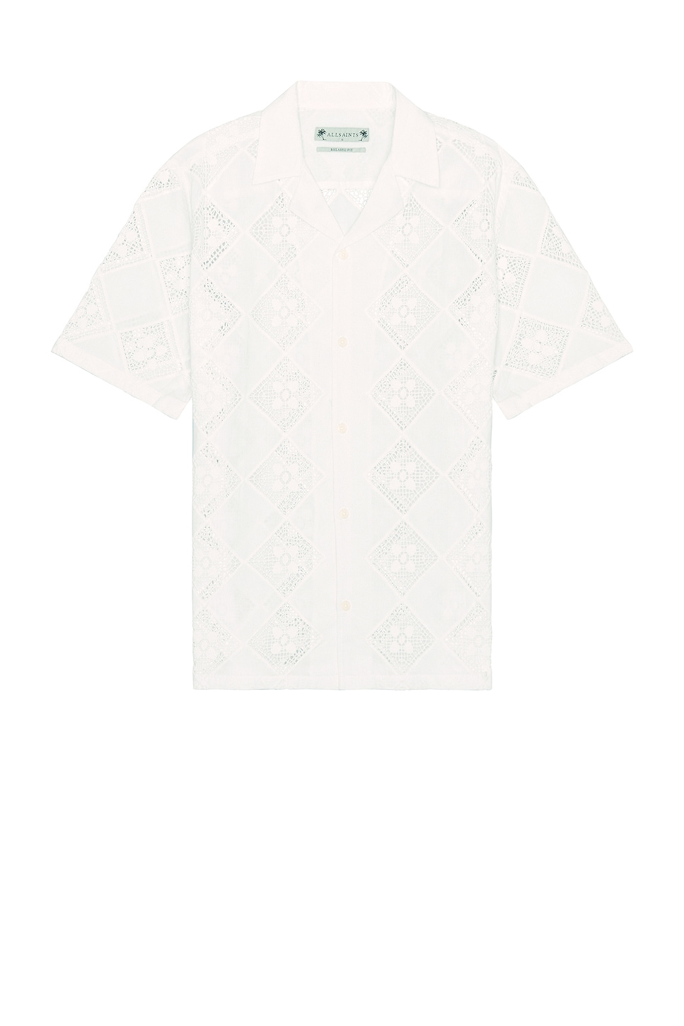 

Рубашка с коротким рукавом vista Allsaints, белый