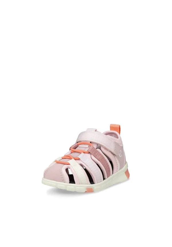 Сандалии Ecco Mini Stride Blossom Rose для ходьбы, текстиль, на липучке — фото 3