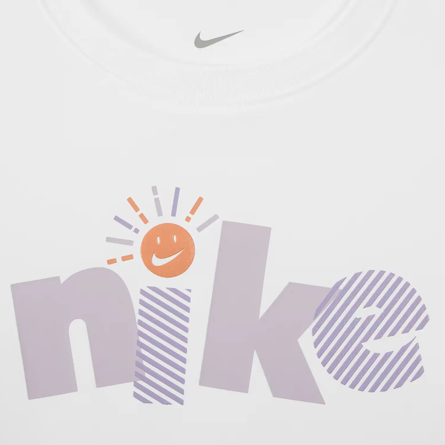 Nike Футболка Swoosh SS25 белая для детей 3-7 лет — фото 4