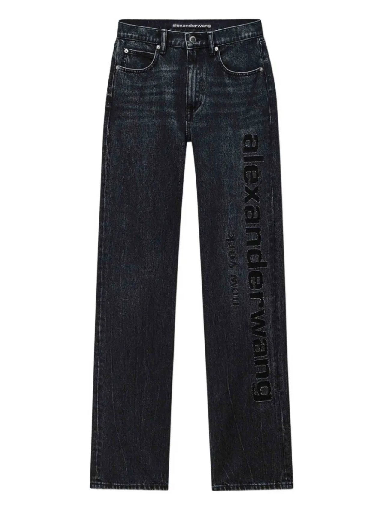 

Джинсы Alexander Wang с логотипом, серый