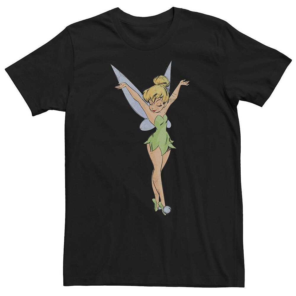 

Танцевальная футболка Big & Tall Disney's Tinker Bell Arms Up Mirror Licensed Character, черный