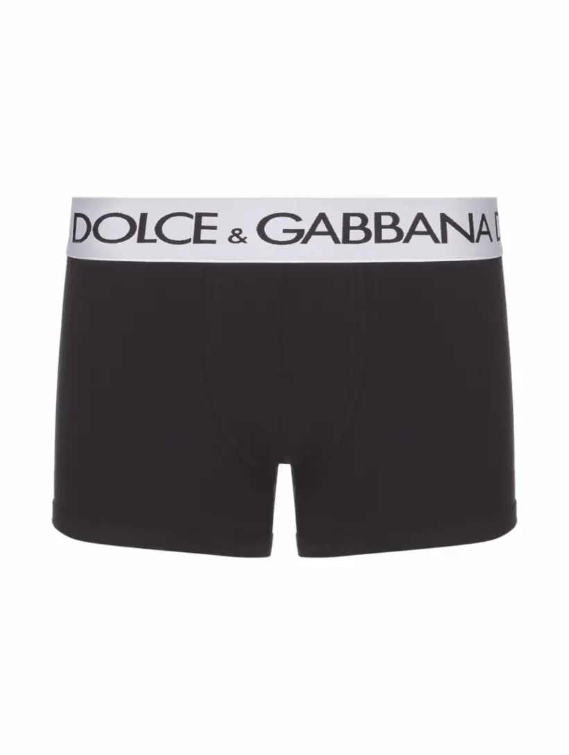 

Хлопковые трусы с логотипом Dolce&Gabbana, черный