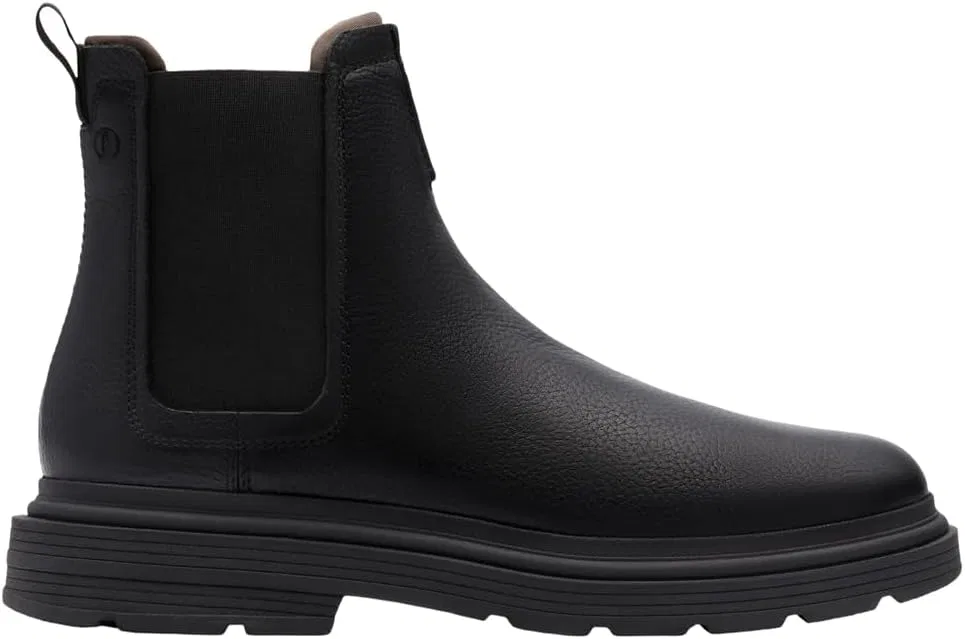 Мужские ботинки Clarks Badbury Easy Chelsea, Black Leather