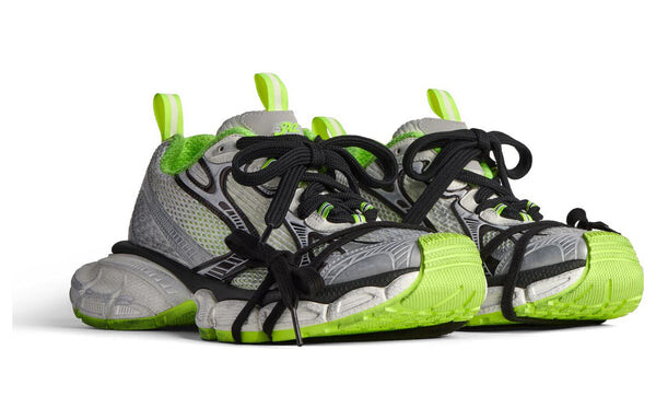 Кроссовки 3xl sneakers 'grey black green mesh and polyurethane' Balenciaga, серый — фото 4