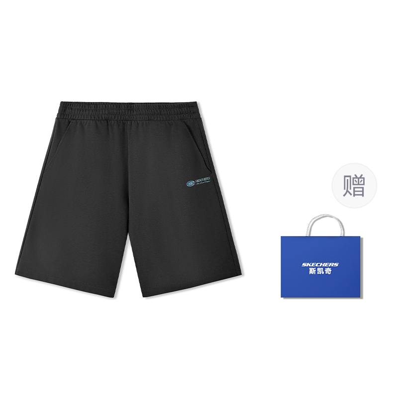 

Skechers Повседневные шорты мужские угольно-черные Carbon Black