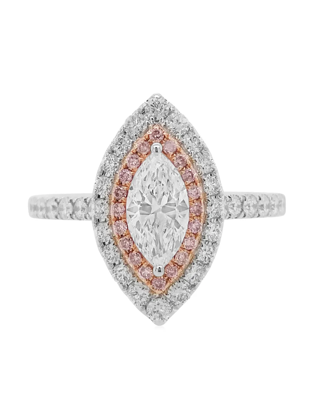 

Коктейльное кольцо из белого золота с бриллиантами HYT Jewelry, серебяный
