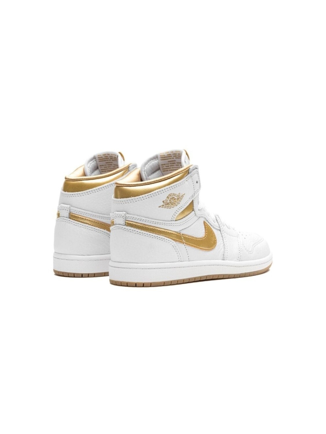 Jordan кроссовки Air Jordan 1 Retro High OG Metallic Gold, белый — фото 4