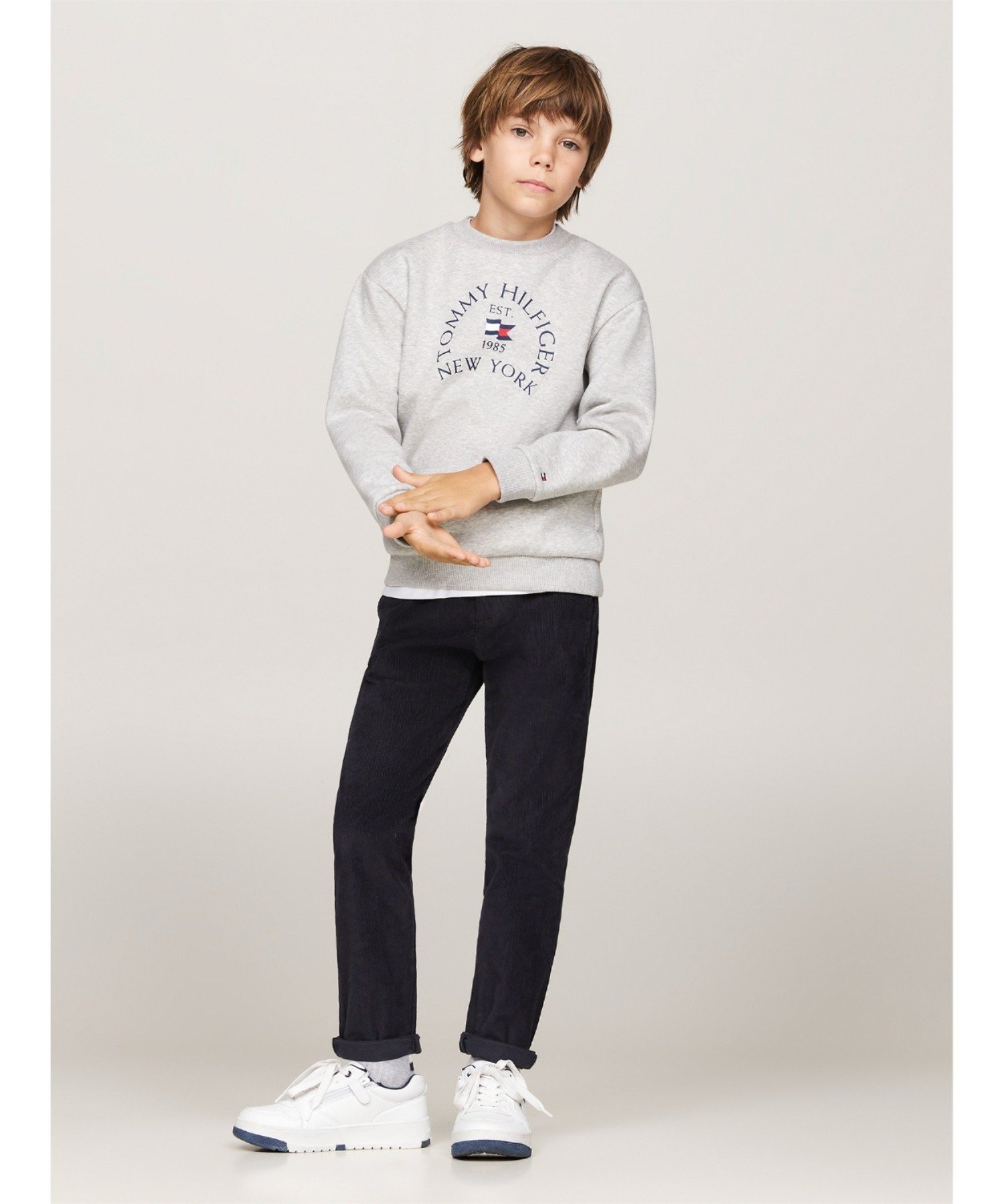 (K) Вельветовые брюки для мальчиков от Томми Хилфигера TOMMY HILFIGER, Navy — фото 2