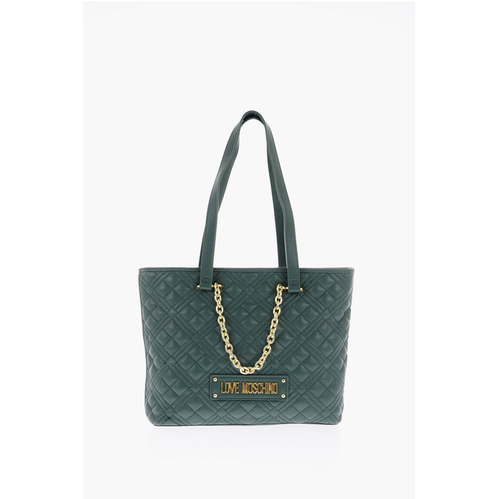 

Сумка-тоут LOVE из искусственной кожи с золотистыми деталями Moschino, Green