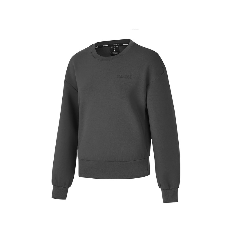 

Толстовка Mountain And Wild Outdoor Series женская charcoal темно-серая Skechers, темно-серый