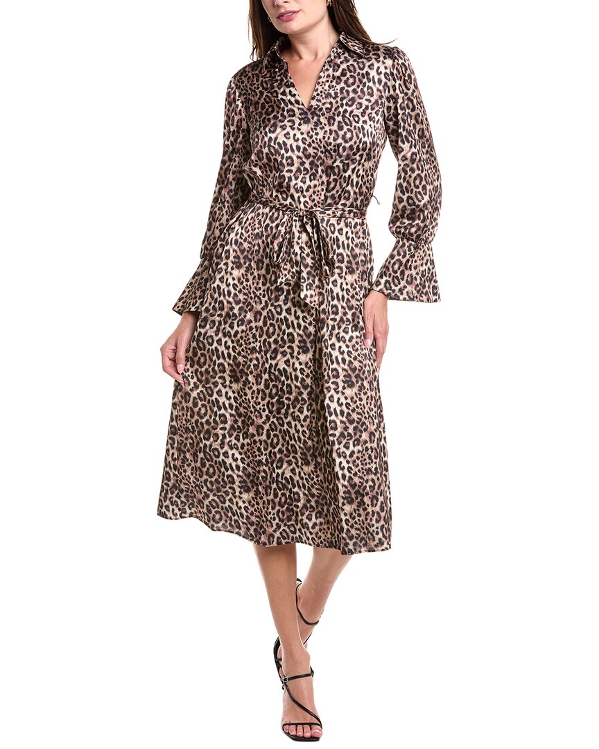 

Платье миди из сатина Julia Jordan, коричневый