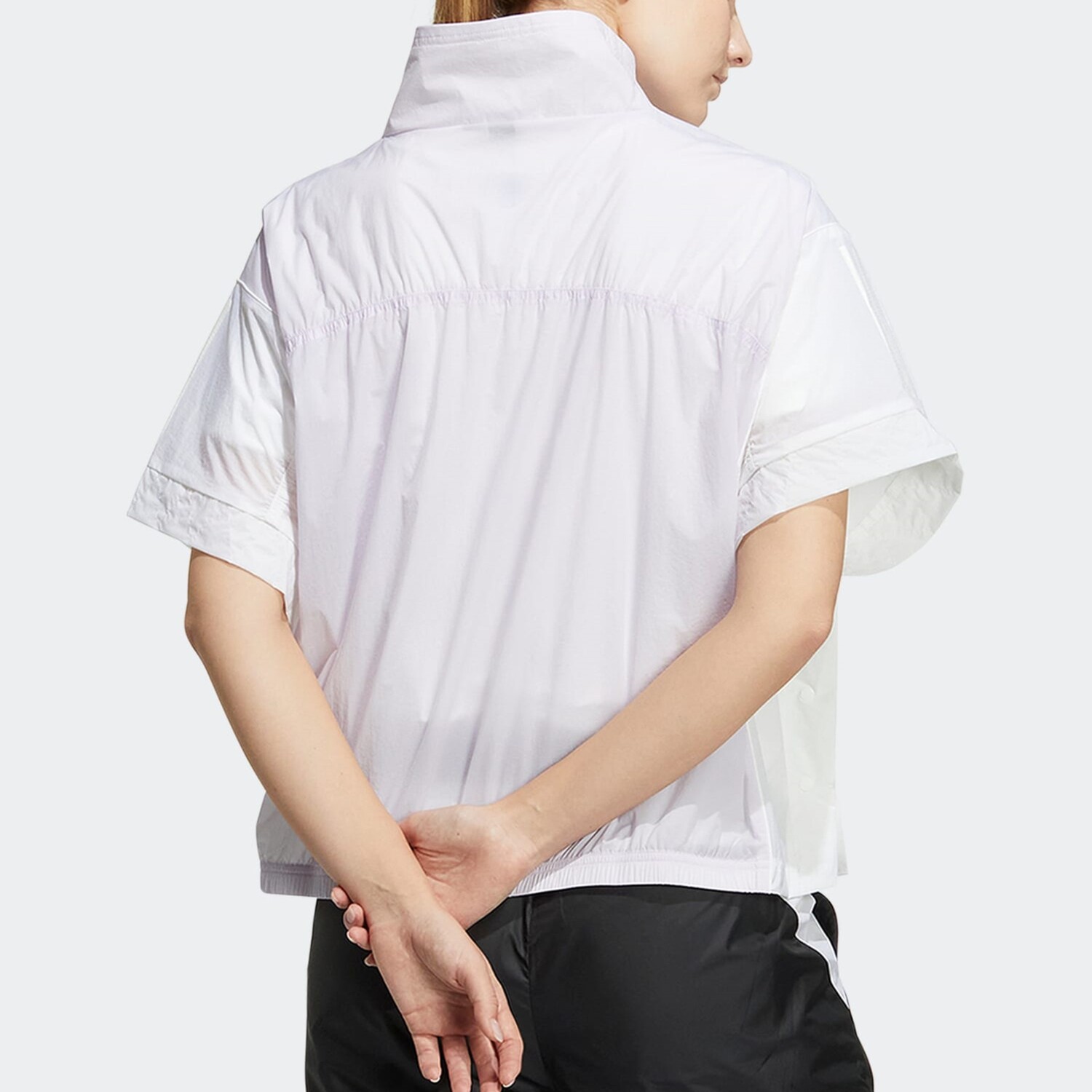 Куртка женская светло-фиолетовая/белая Adidas — фото 4