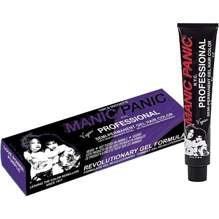 

Веганская полуперманентная профессиональная краска для волос Love Purple Power 90 мл, Manic Panic
