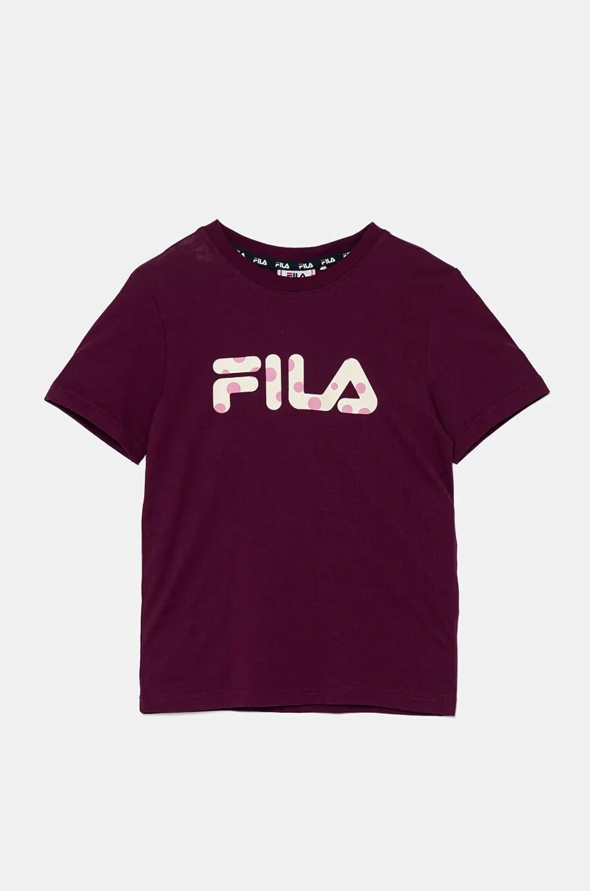 

Детская хлопковая футболка Fila LINDBERG, фиолетовый