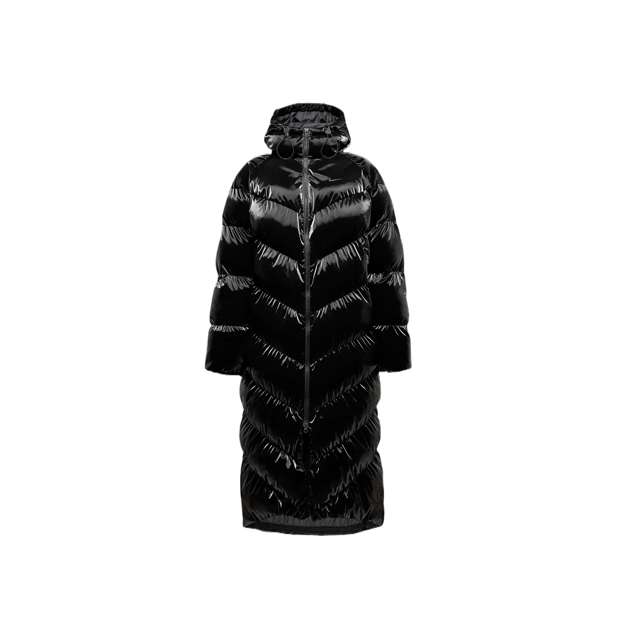 

Nike Спортивная куртка женская утепленная с капюшоном свободного кроя, Black