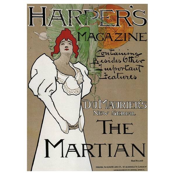 

Фреска LegendArte Harper's. The Martian, 1896, многоцветный