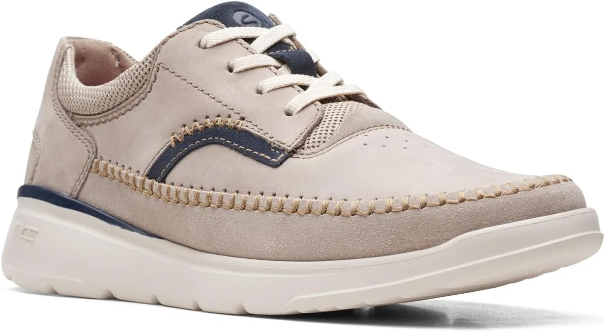 Мужские кроссовки Clarks Gaskill на шнуровке, Grey Nubuck — фото 2