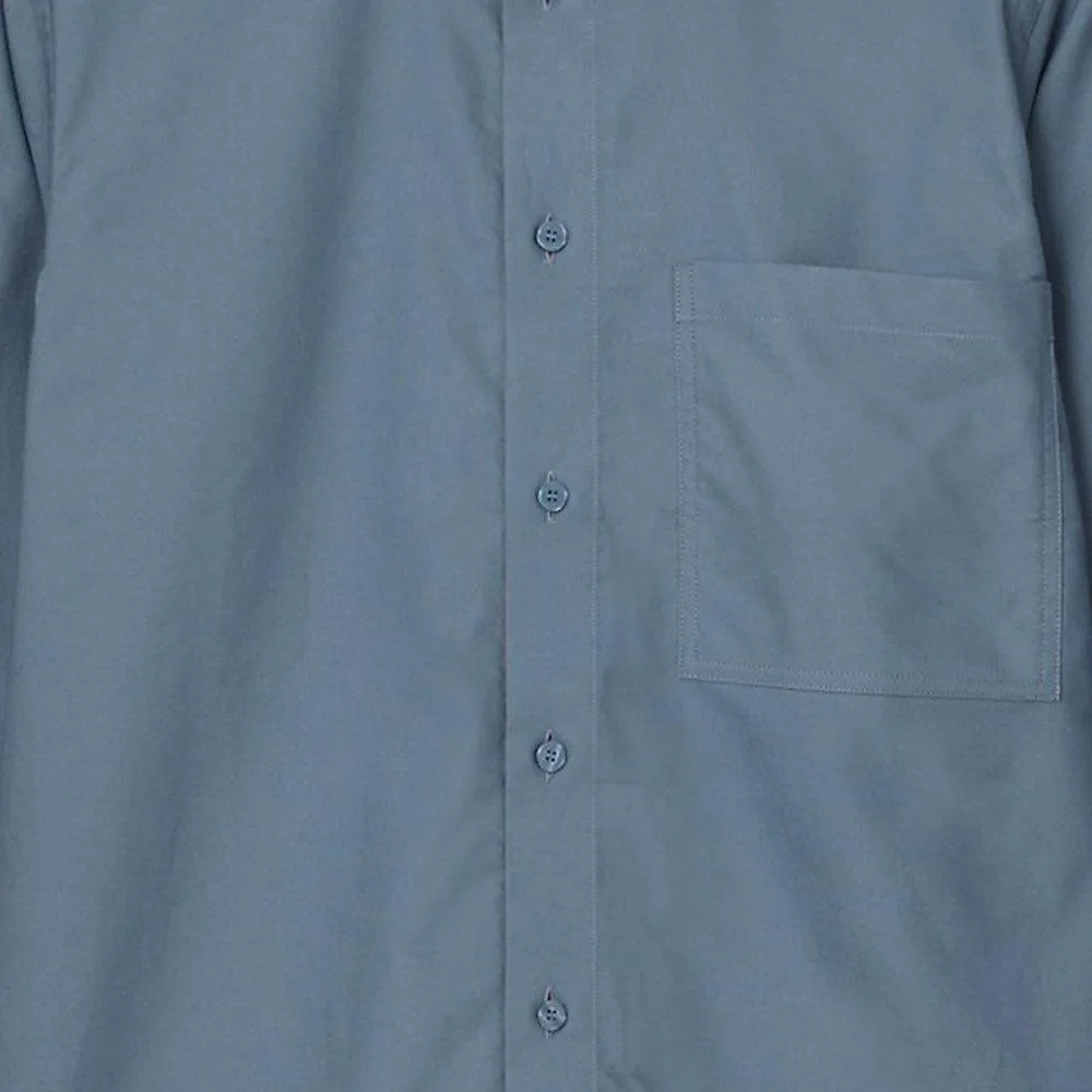 Рубашка мужская Burberry синий Pointed Collar — фото 2