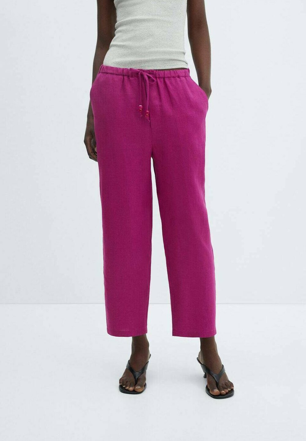 

Брюки Mango, цвет fuchsia