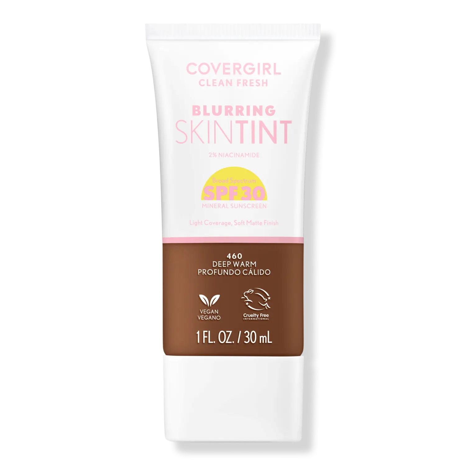 

Освежающий тонирующий крем для лица Clean Fresh Blurring Skin Tint SPF 30 CoverGirl, Deep Warm