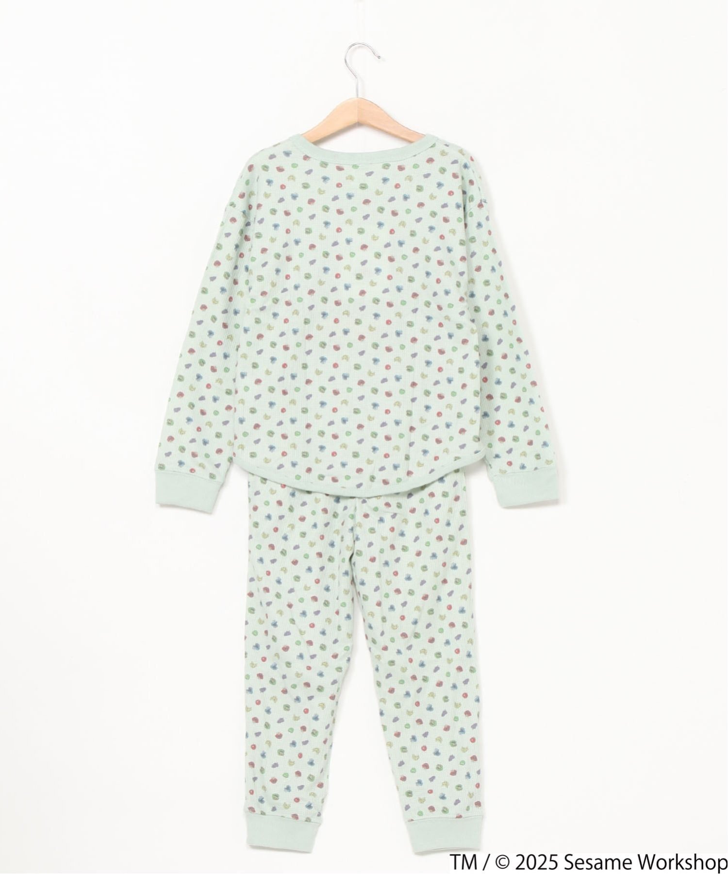 Футболка Fruit of the Loom и шорты из вафельной ткани Fruit Of The Loom, mint — фото 2