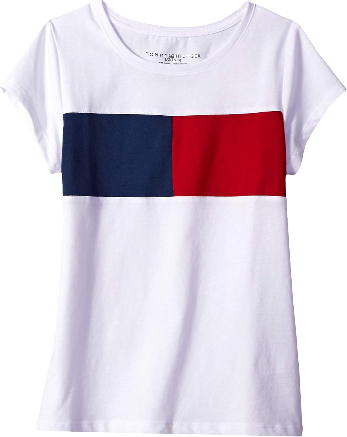 

Футболка с коротким рукавом и логотипом-флажком Tommy Hilfiger для девочек, White 4053, Белый, Футболка с коротким рукавом и логотипом-флажком Tommy Hilfiger для девочек, White 4053