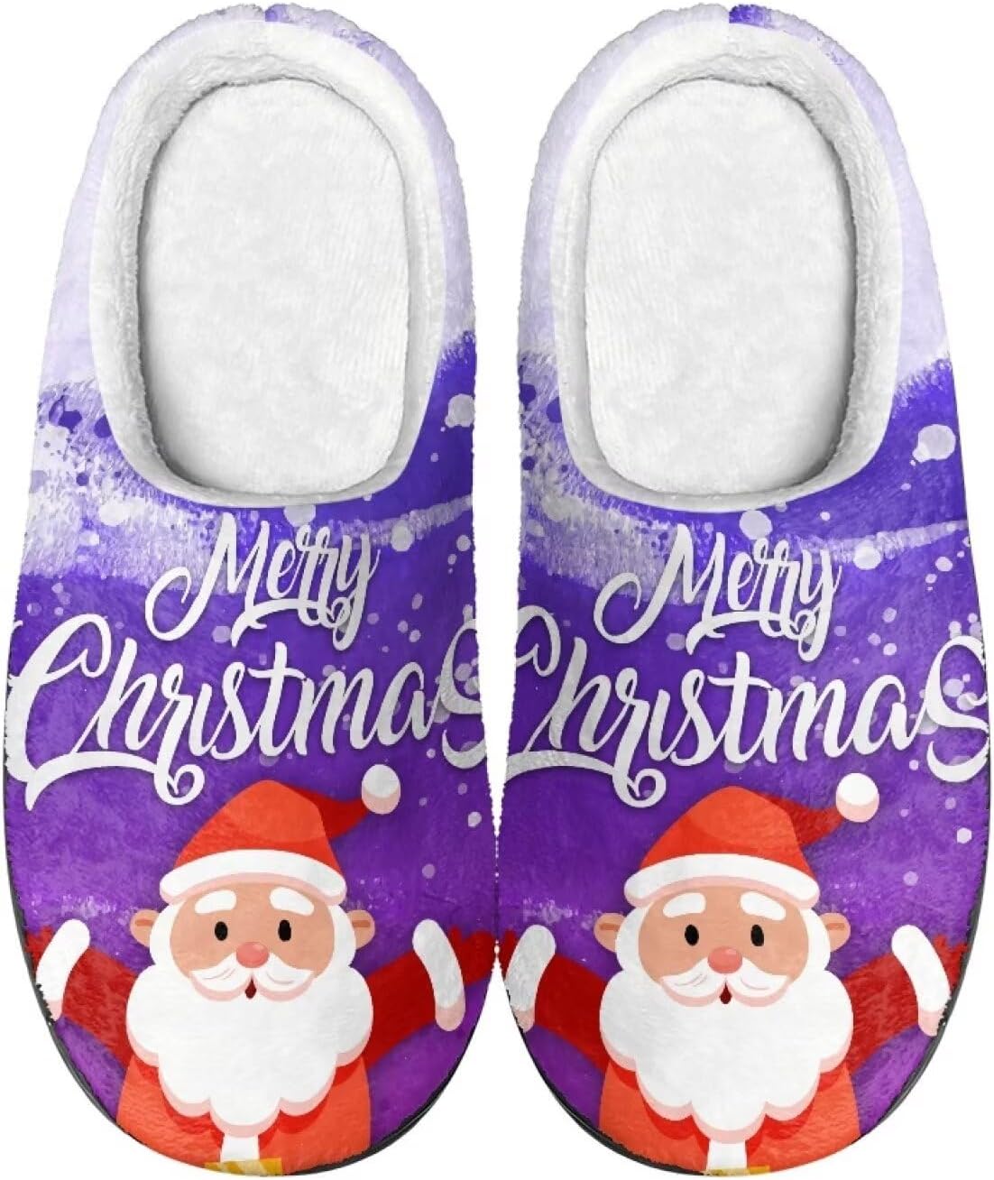 

Тапочки для женщин и мужчин, рождественские тапочки, домашние тапочки, тапочки для дома, рождественские тапочки унисекс Srengjodk, Snowman Print