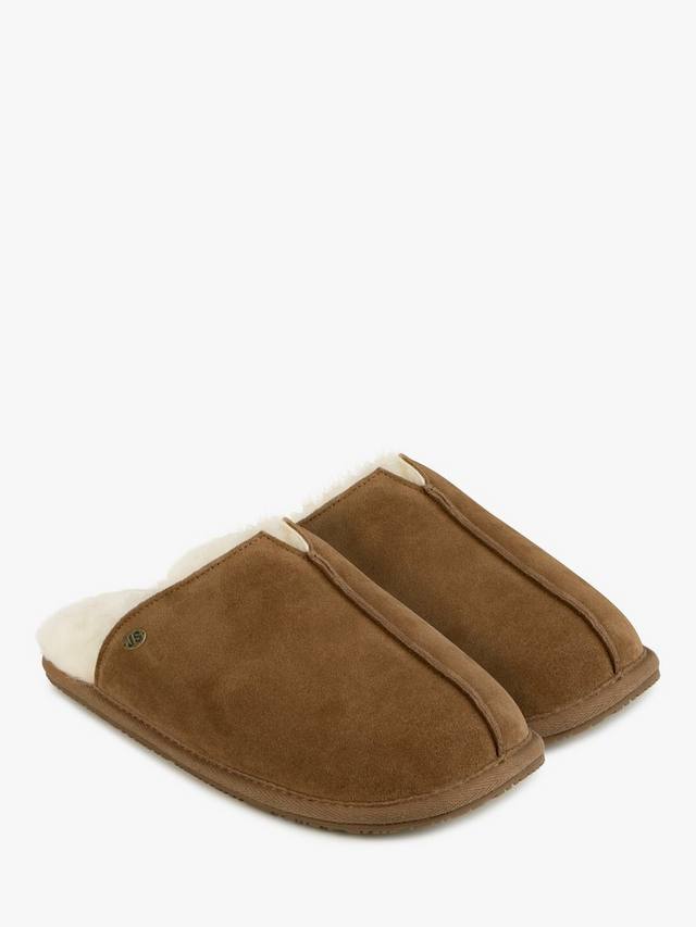 Тапочки из мула из овчины джуда Just Sheepskin, цвет Chestnut — фото 3