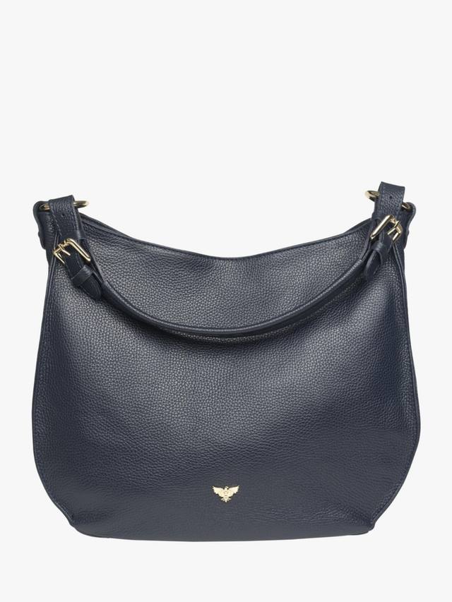 

Кожаная сумка хобо Harriet Apatchy London, Navy