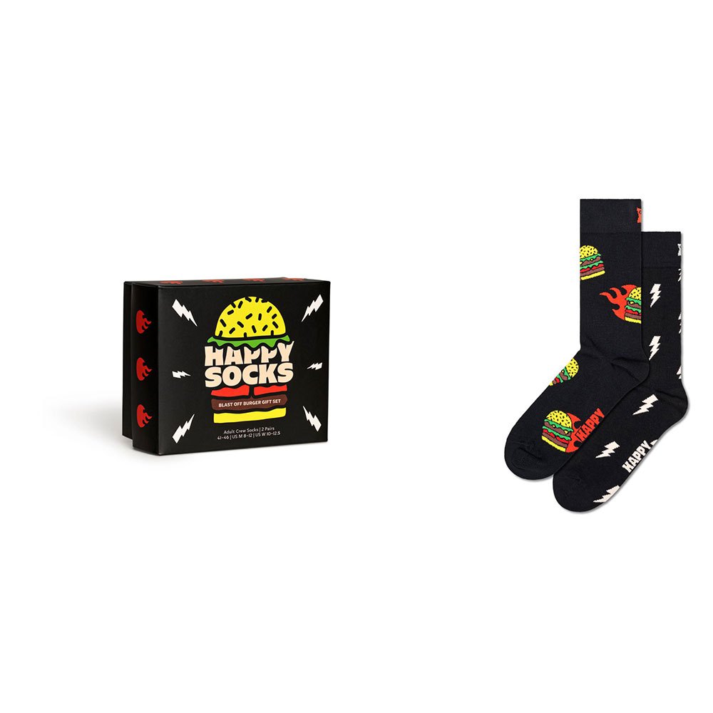 

Носки Happy Blast Off Burgers Gift Set Half 2 шт, разноцветный