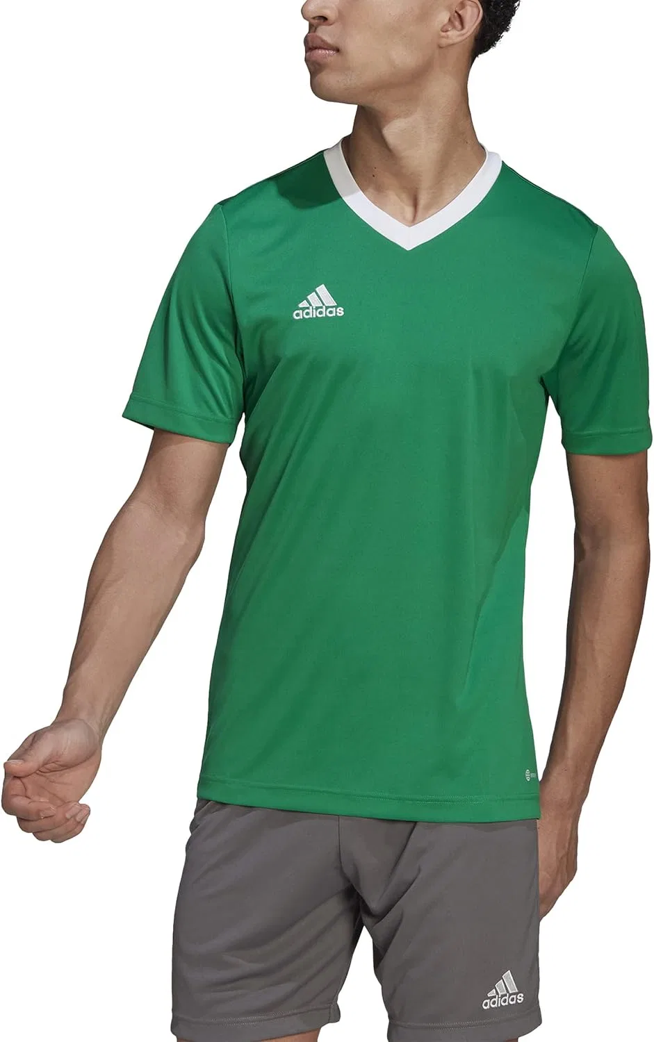 Футболка футбольная adidas, цвет Team Green/White