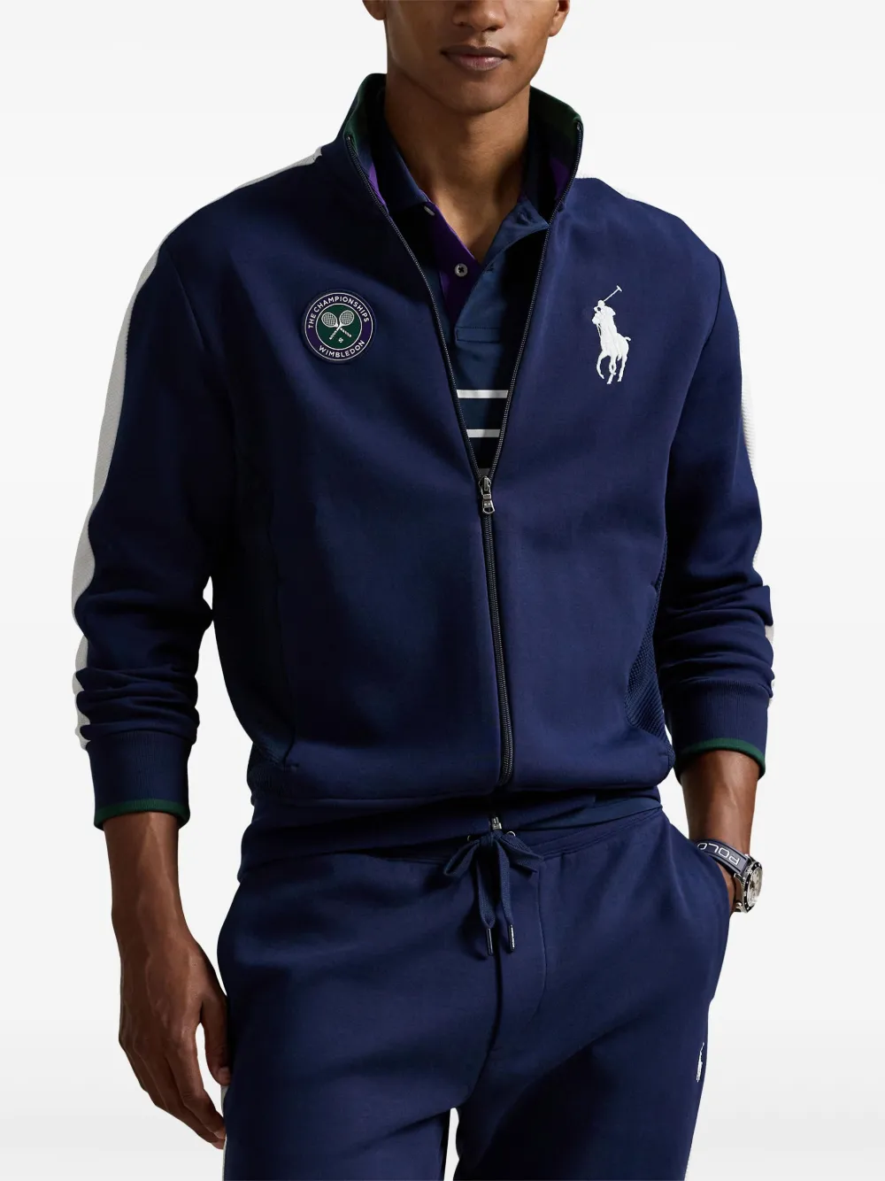 Толстовка X Wimbledon со вставками и молнией по всей длине POLO RALPH LAUREN, синий — фото 3