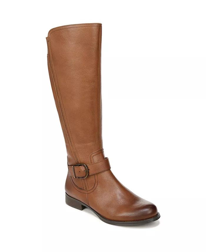 Женские сапоги Jaya до колена с квадратным каблуком, Regular, Wide Calf и Extra Wide Calf Naturalizer, коричневый